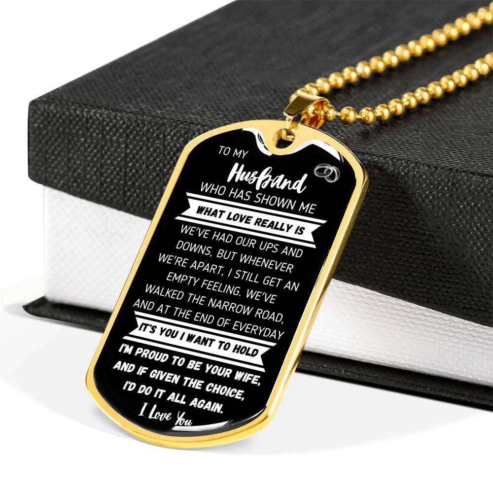Husband Dog Tag, It’S You I Want To Hold Dog Tag Military Chain Necklace Gift For Husband Gifts For Husband Rakva