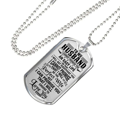 Husband Dog Tag, To Husband I Choose To Love You Everyday Dog Tag Military Chain Necklace Gift For Him Gifts For Husband Rakva