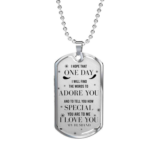 Husband Dog Tag, To My Husband How Special You Are Dog Tag Military Chain Necklace Gift Gifts For Husband Rakva
