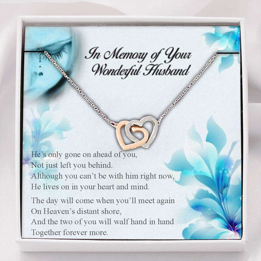 Husband Memorial Necklace, Remembrance, Loss Of Husband, Sorry For Your Loss Necklace Rakva