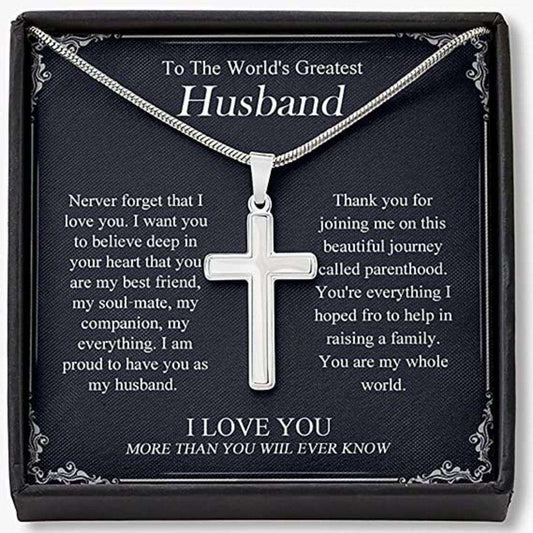 Husband Necklace, Boyfriend Necklace, Fathers Day Necklace For Men, To My Man Husband Gift, My Everything Necklace Dughter's Day Rakva