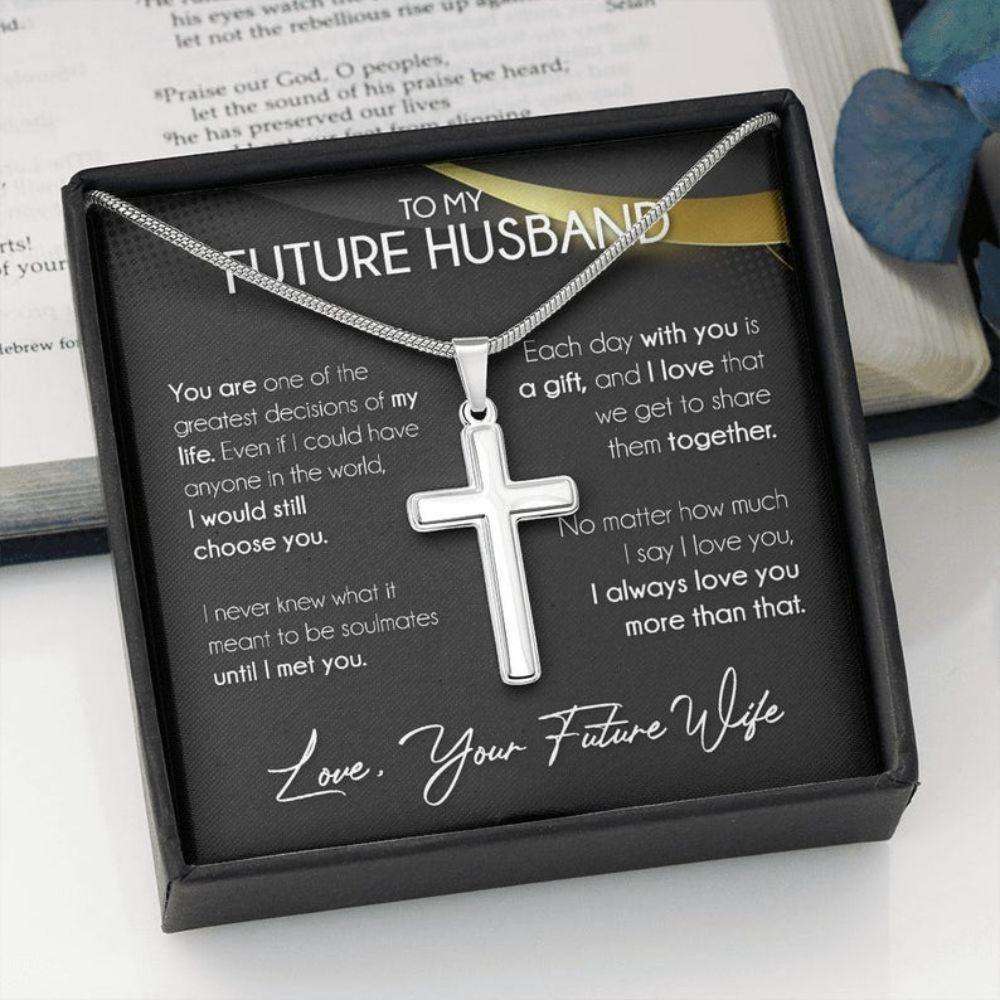 Husband Necklace, Boyfriend Necklace, Necklace Gift For Future Husband, Boyfriend Sentimental Anniversary Promise Wedding Gift Gifts For Boyfriend Rakva