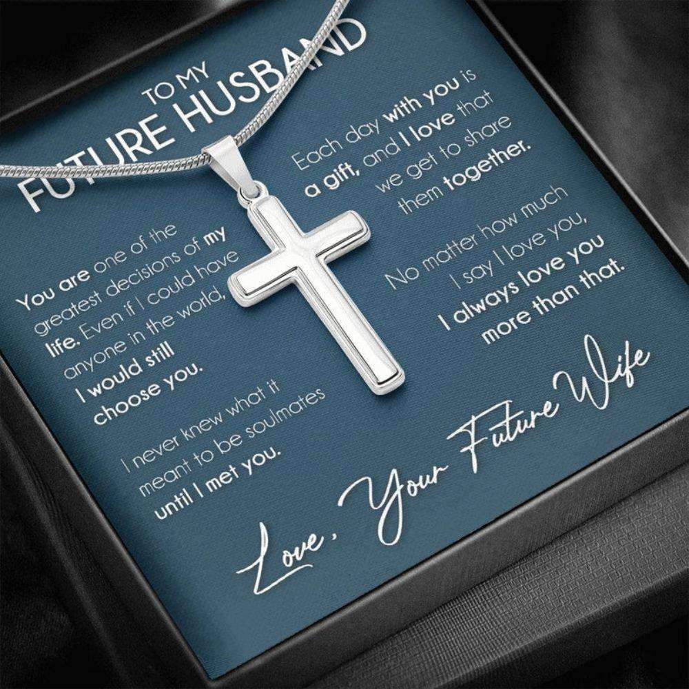 Husband Necklace, Boyfriend Necklace, Necklace Gift For Future Husband, Boyfriend Sentimental Anniversary Promise Wedding Gift Gifts For Boyfriend Rakva