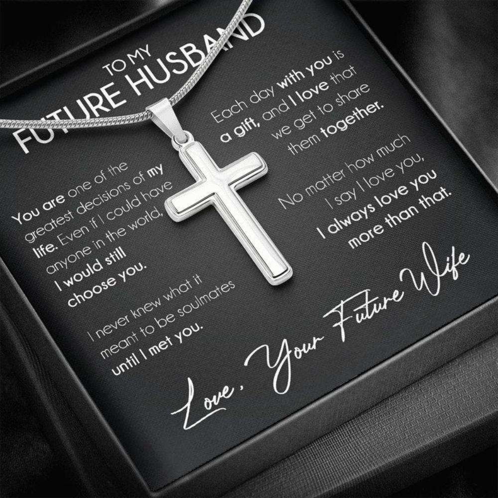 Husband Necklace, Boyfriend Necklace, Necklace Gift For Future Husband, Boyfriend Sentimental Anniversary Promise Wedding Gift Gifts For Boyfriend Rakva