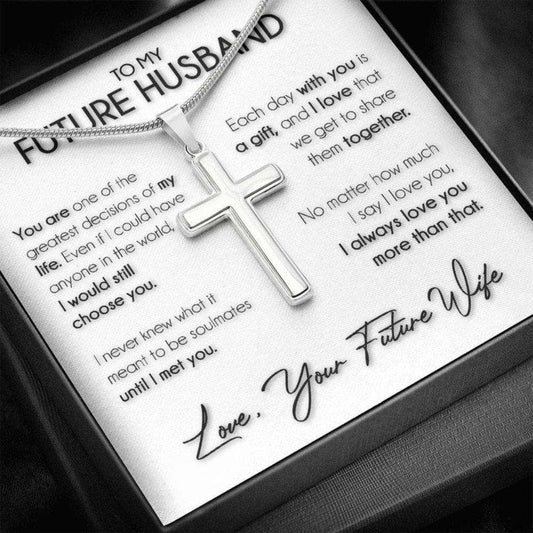 Husband Necklace, Necklace Gift For Future Husband, Boyfriend Sentimental Anniversary Promise Wedding Gift Gifts For Boyfriend Rakva
