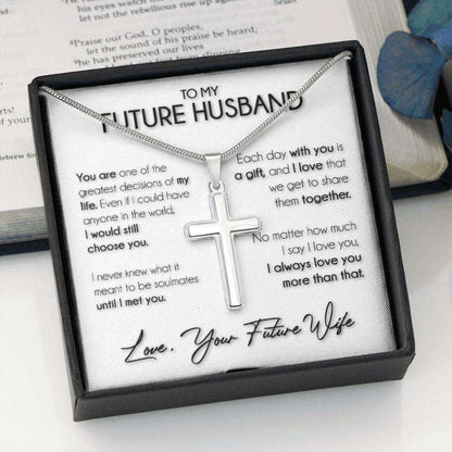 Husband Necklace, Necklace Gift For Future Husband, Boyfriend Sentimental Anniversary Promise Wedding Gift Gifts For Boyfriend Rakva