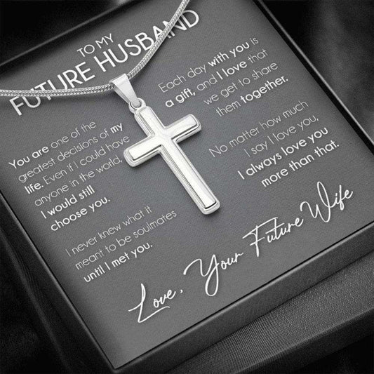 Husband Necklace, Necklace Gift For Future Husband, Boyfriend Sentimental Anniversary Promise Wedding Gift Gifts For Boyfriend Rakva