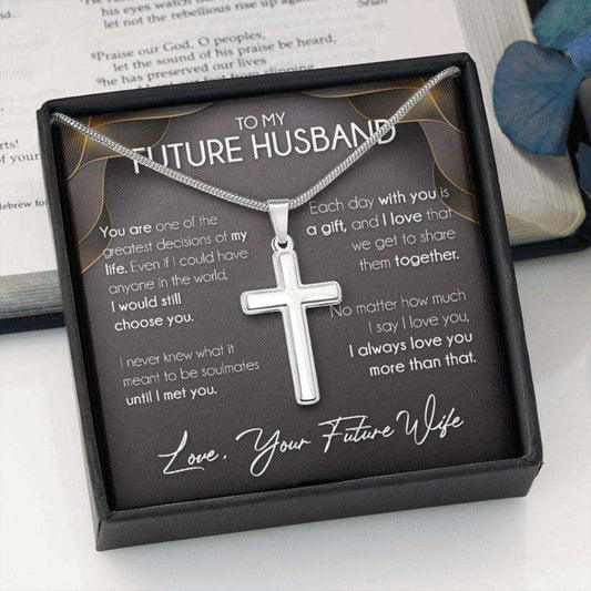 Husband Necklace, Necklace Gift For Future Husband, Boyfriend Sentimental Anniversary Promise Wedding Gift Gifts For Boyfriend Rakva