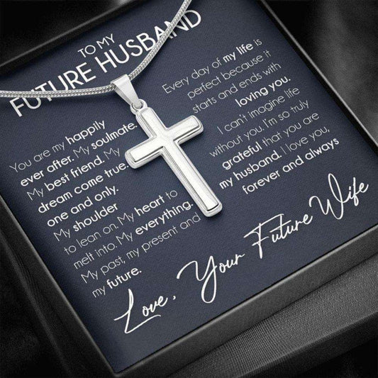 Husband Necklace, Necklace Gift For Future Husband, Boyfriend Sentimental Anniversary Promise Wedding Gift Gifts For Boyfriend Rakva