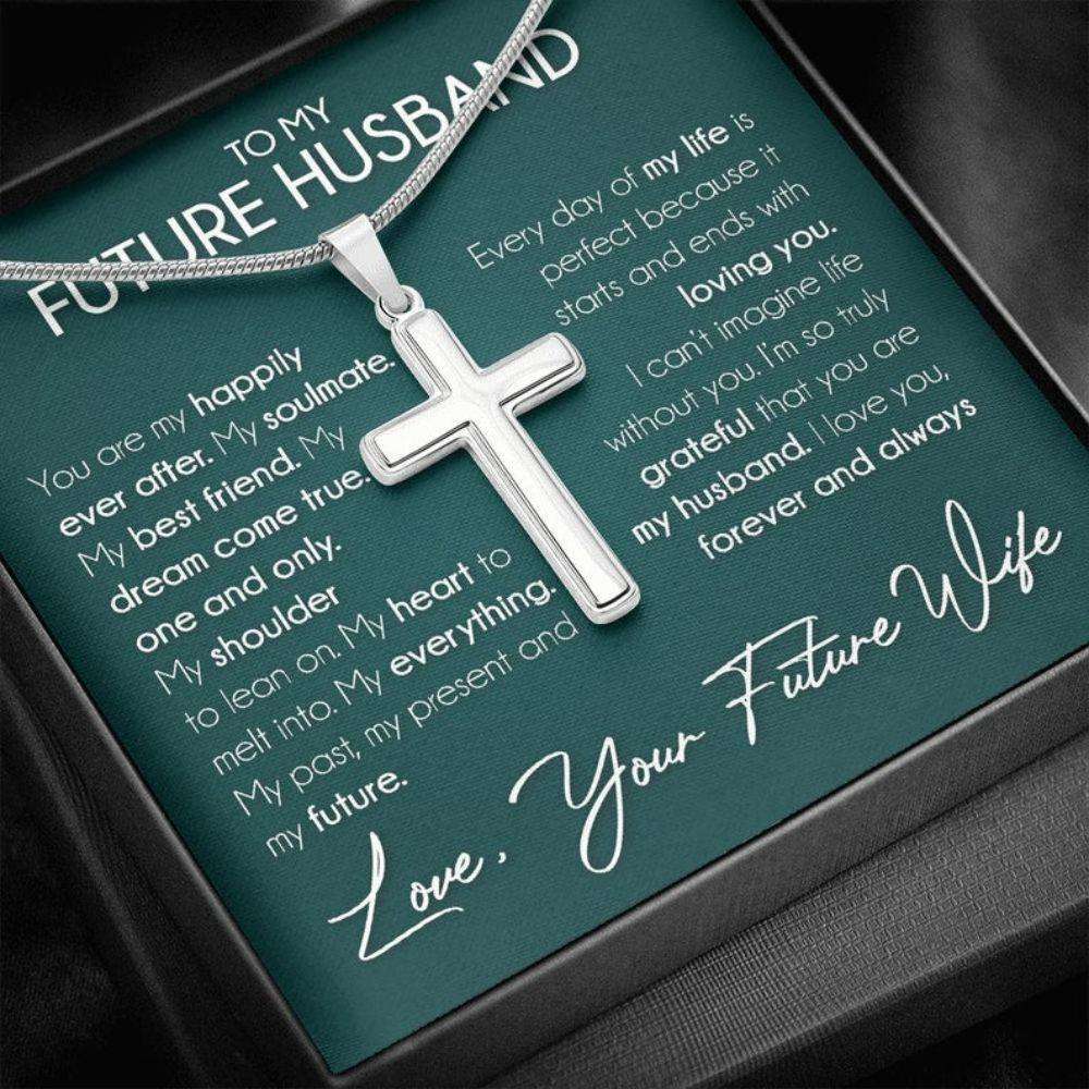 Husband Necklace, Necklace Gift For Future Husband, Boyfriend Sentimental Anniversary Promise Wedding Gift Gifts For Boyfriend Rakva