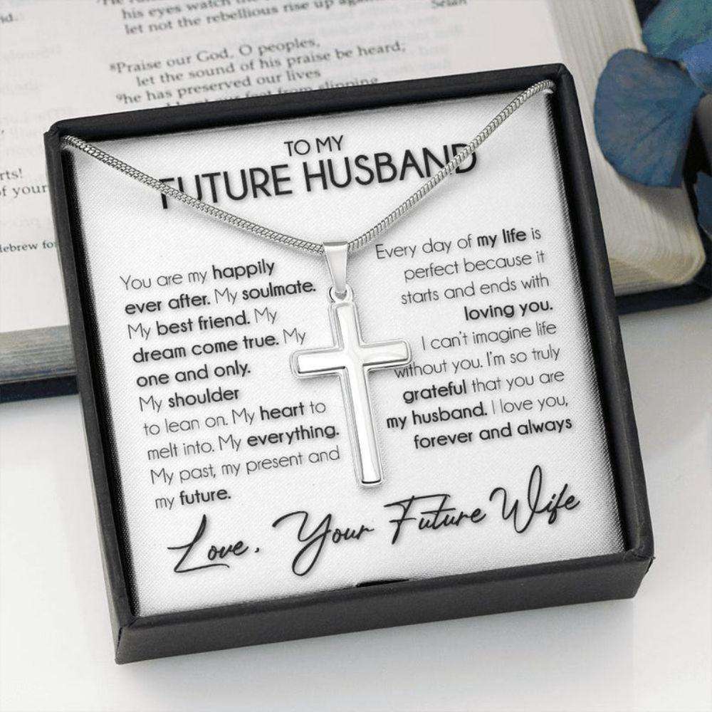 Husband Necklace, Necklace Gift For Future Husband, Boyfriend Sentimental Anniversary Promise Wedding Gift Gifts For Boyfriend Rakva
