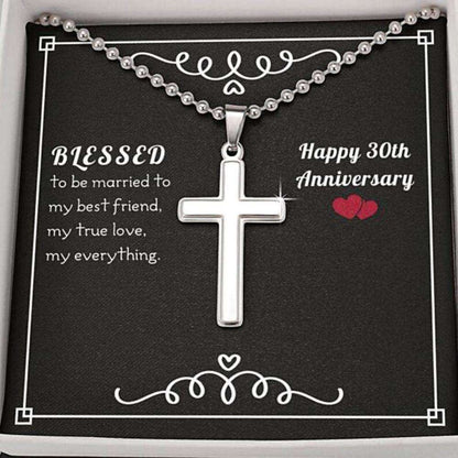 Husband Necklace, To My Husband Necklace Gift “ Blessed 30Th Anniversary Necklace Gifts For Husband Rakva