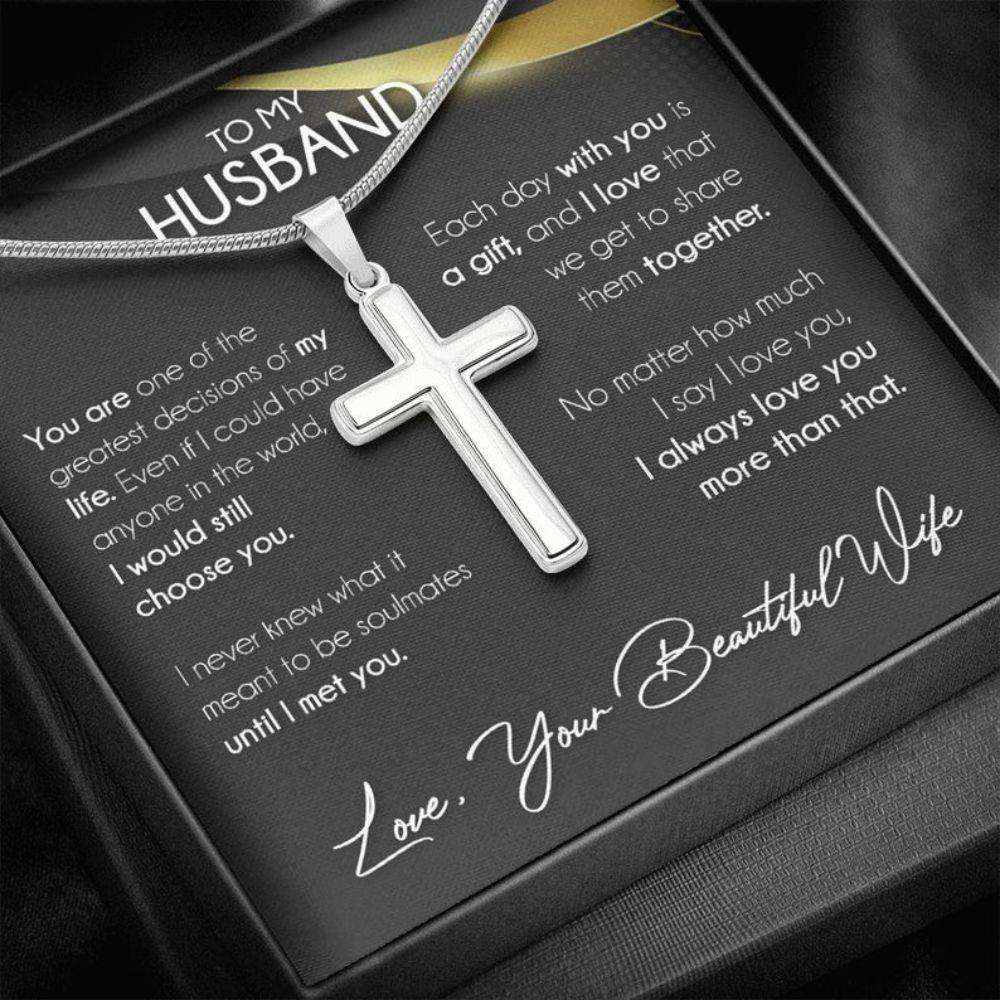 Husband Necklace, To My Husband Necklace Gifts, Anniversary Gift For Husband From Wife, Wedding Gift Gifts For Husband Rakva