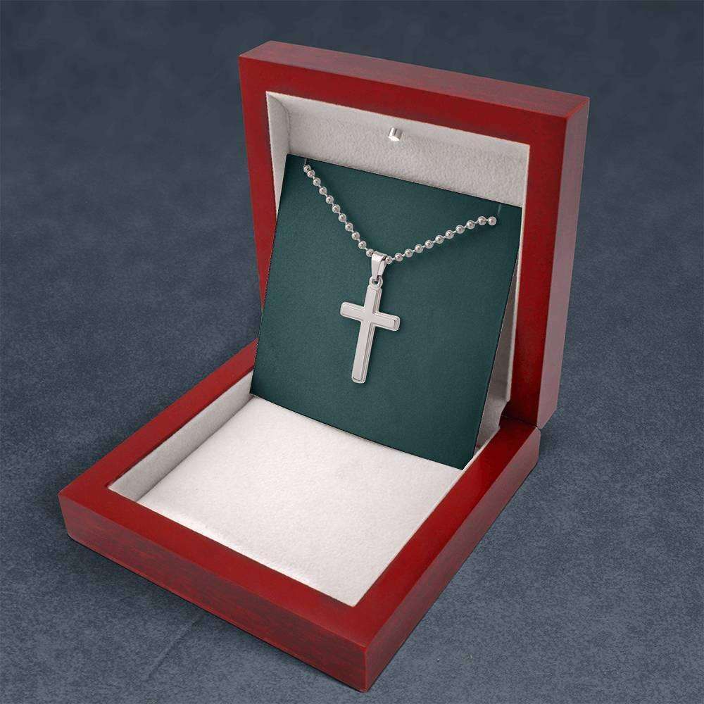 Husband Necklace, To My Veteran Husband Œbreathing” Cross Necklace Gift From Wife Father's Day Rakva