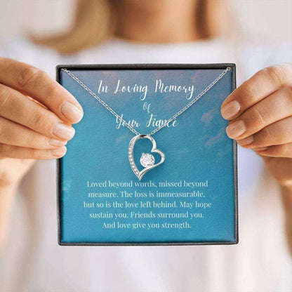In Loving Memory Of Your Fiance Necklace, Memorial Gifts For Loss Of A Fiance Necklace Rakva