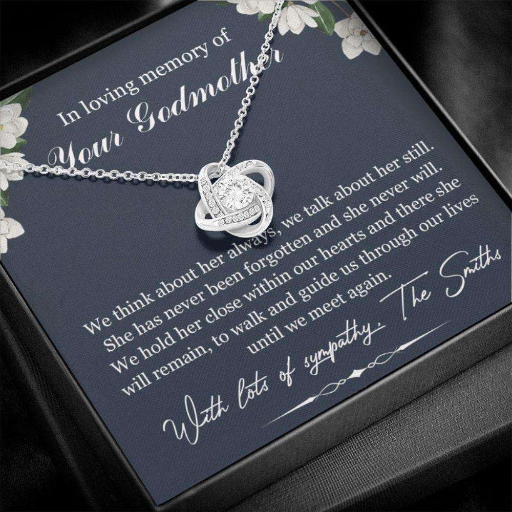 In Loving Memory Of Your Godmother Necklace Gift, Godmother Memorial Gift, Sympathy Gift For Lossing Godmother, Godmother Remembrance Necklace Rakva