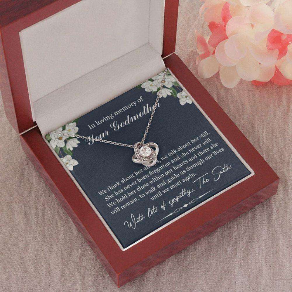 In Loving Memory Of Your Godmother Necklace Gift, Godmother Memorial Gift, Sympathy Gift For Lossing Godmother, Godmother Remembrance Necklace Rakva