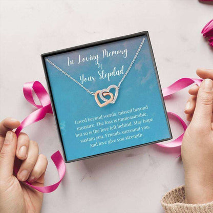 In Loving Memory Of Your Stepdad Necklace, Memorial Gifts For Loss Of A Stepfather Gift Necklace Rakva
