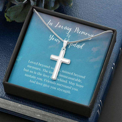 In Loving Memory Of Your Stepdad Necklace, Memorial Gifts For Loss Of A Stepfather Necklace Rakva