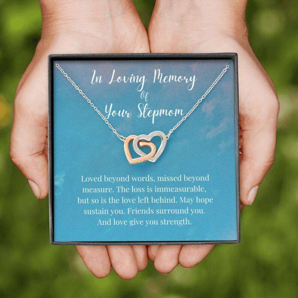 In Loving Memory Of Your Stepmom Necklace, Memorial Gifts For Loss Of A Stepmother Gift Necklace Rakva