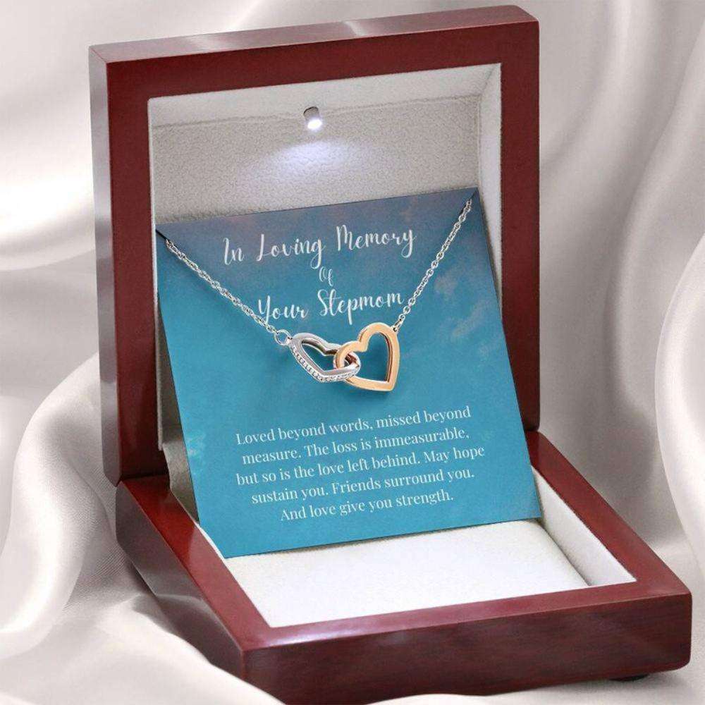 In Loving Memory Of Your Stepmom Necklace, Memorial Gifts For Loss Of A Stepmother Gift Necklace Rakva