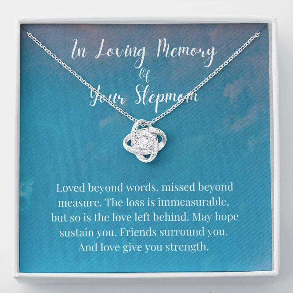 In Loving Memory Of Your Stepmom Necklace, Memorial Gifts For Loss Of A Stepmother Gift Rakva