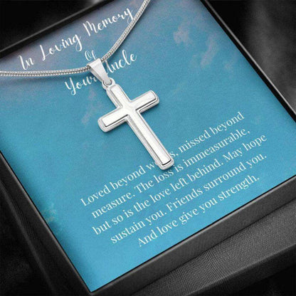 In Loving Memory Of Your Uncle Necklace, Memorial Gifts For Loss Of An Uncle Necklace Rakva