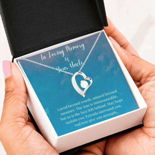 In Loving Memory Of Your Uncle Necklace, Memorial Gifts For Loss Of An Uncle Necklace Rakva