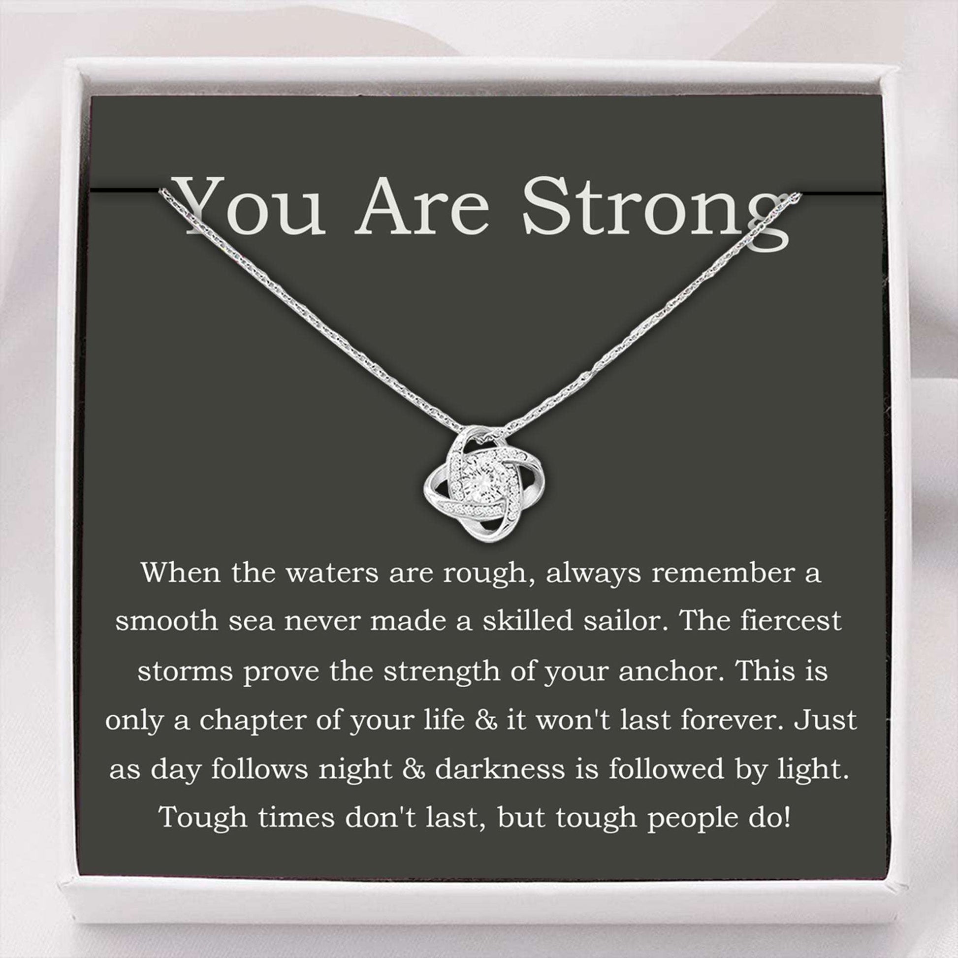 Inspirational Necklace Gift, Illness Get Well, Break Up Gift, Encouragement Gift Rakva