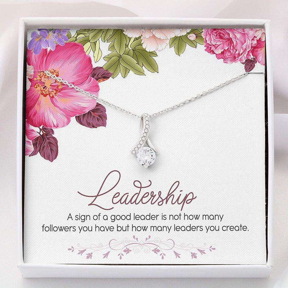 Lady Boss Gifts For Boss “ Leadership Necklace “ Alluring Beauty Necklace With Gift Box Rakva