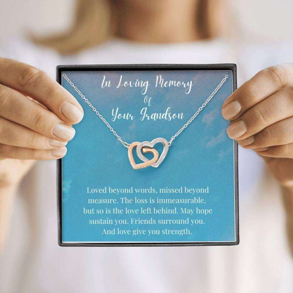 Loss Of A Grandson Necklace In Loving Memory Of Your Grandson Gift Necklace Rakva