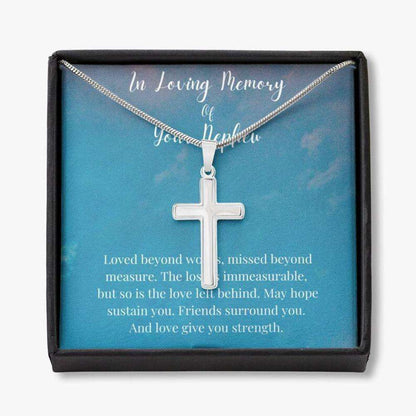 Loss Of A Nephew Necklace, In Loving Memory Of Your Nephew Necklace, Memorial Gifts Rakva