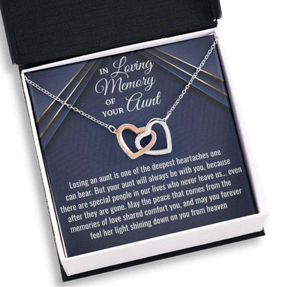 Loss Of Aunt Necklace Gift, Condolences Gift, Sympathy Bereavement Gift, Sorry For Your Loss, Death Of Aunt Grieving Memorial Gift Memorials Necklace Rakva