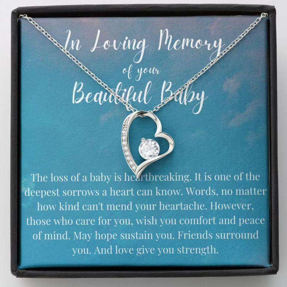 Loss Of Baby Necklace Gift, Infant Loss Gifts, Miscarriage Necklace, Pregnancy Loss Sorry Necklace Rakva