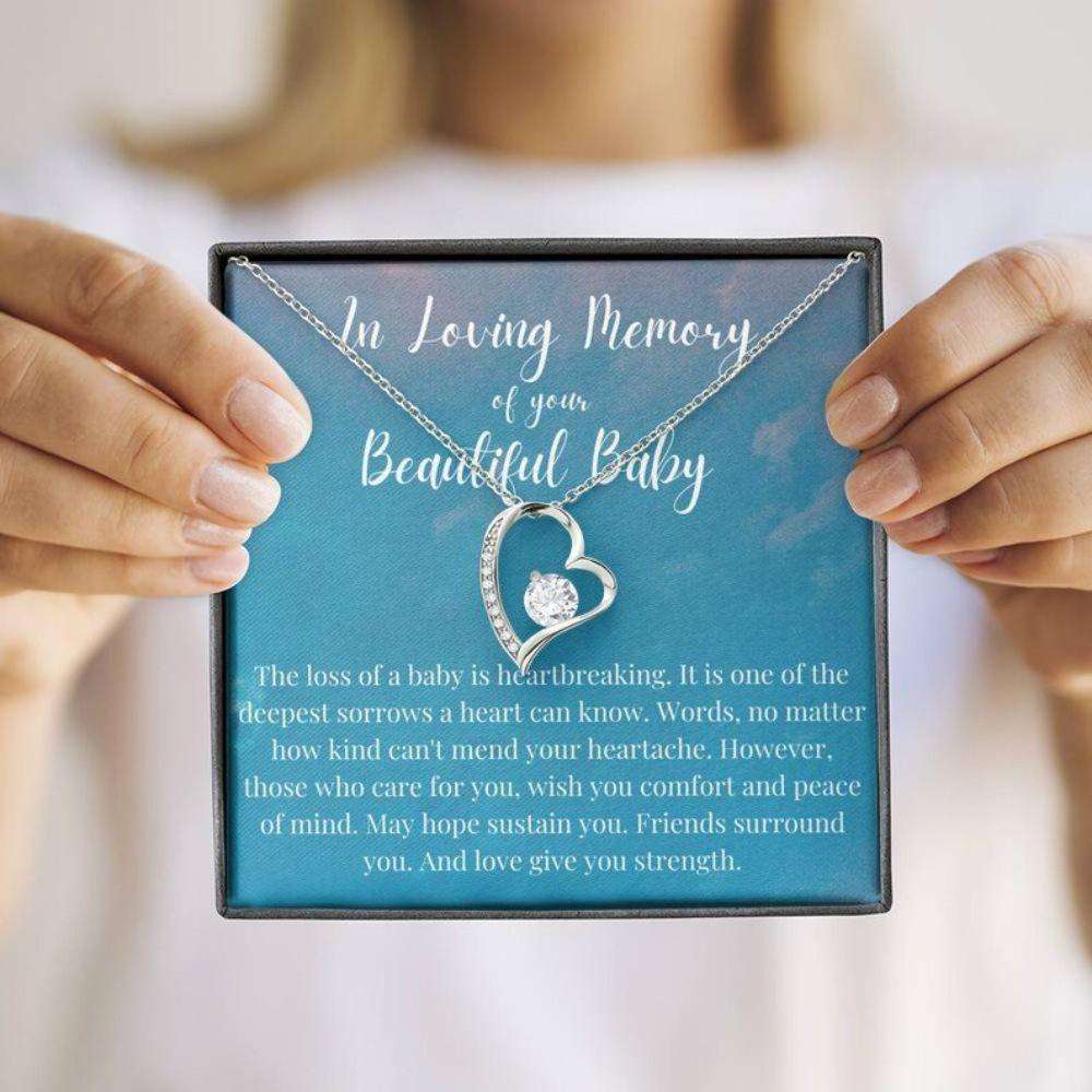 Loss Of Baby Necklace Gift, Infant Loss Gifts, Miscarriage Necklace, Pregnancy Loss Sorry Necklace Rakva