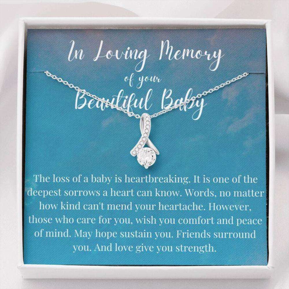 Loss Of Baby Necklace Gift, Infant Loss Gifts, Miscarriage Necklace, Pregnancy Loss Sorry Rakva