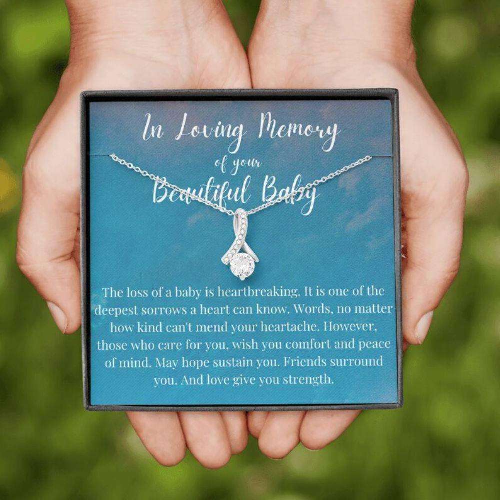 Loss Of Baby Necklace Gift, Infant Loss Gifts, Miscarriage Necklace, Pregnancy Loss Sorry Rakva