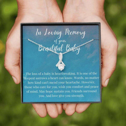 Loss Of Baby Necklace Gift, Infant Loss Gifts, Miscarriage Necklace, Pregnancy Loss Sorry Rakva