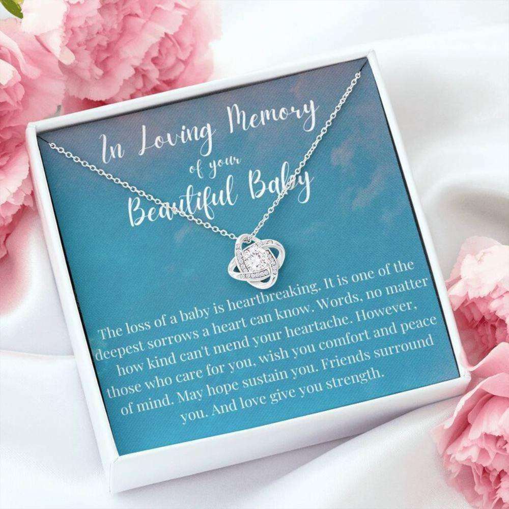 Loss Of Baby Necklace Gift, Infant Loss Gifts, Miscarriage Necklace, Pregnancy Loss Sorry Rakva