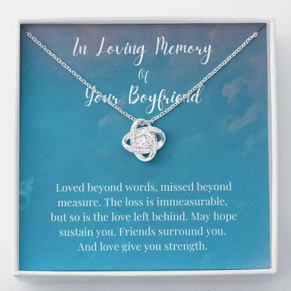 Loss Of Boyfriend Necklace Gift, Grief Gift, Boyfriend Remembrance Gift, Sympathy Gift Rakva