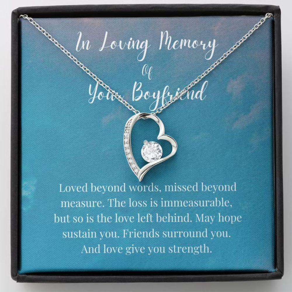Loss Of Boyfriend Necklace Gift, Grief Gift, Boyfriend Remembrance Necklace, Sympathy Gift Rakva