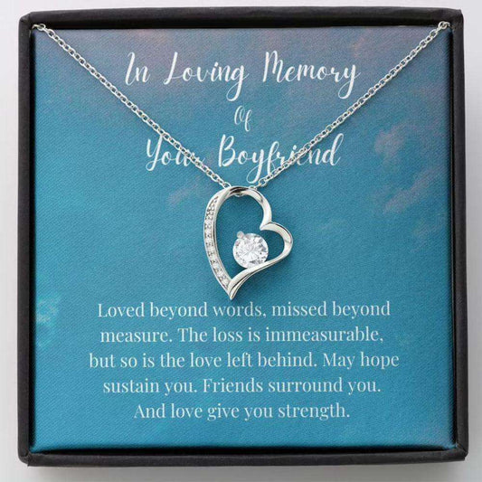 Loss Of Boyfriend Necklace Gift, Grief Gift, Boyfriend Remembrance Necklace, Sympathy Gift Rakva