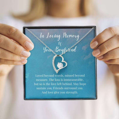 Loss Of Boyfriend Necklace Gift, Grief Gift, Boyfriend Remembrance Necklace, Sympathy Gift Rakva