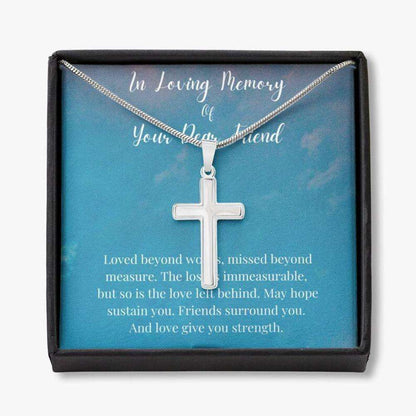 Loss Of Friend Necklace Grief Gift, Friend Remembrance Gift, Sympathy Gift, Memorial Gift Necklace Rakva