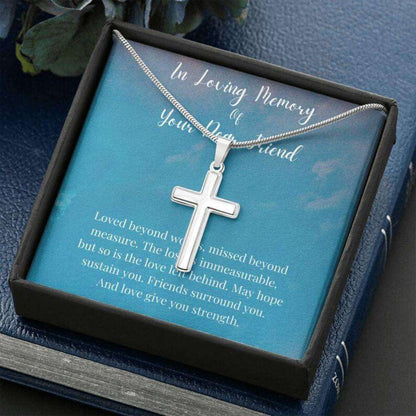 Loss Of Friend Necklace Grief Gift, Friend Remembrance Gift, Sympathy Gift, Memorial Gift Necklace Rakva