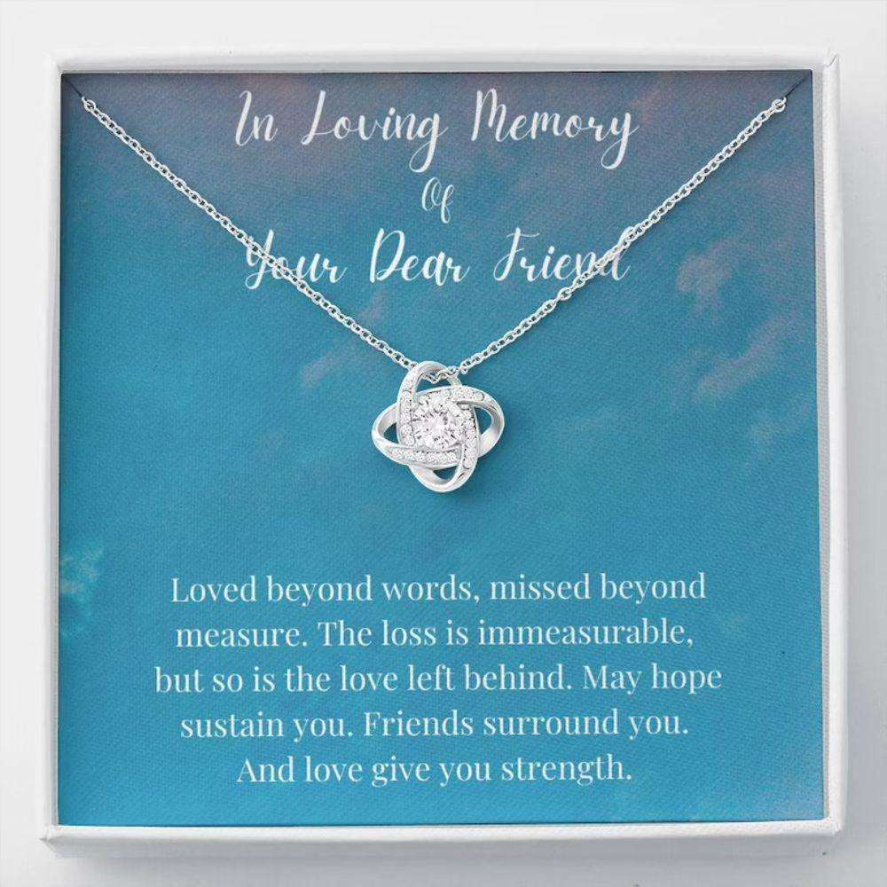 Loss Of Friend Necklace Grief Gift, Friend Remembrance Gift, Sympathy Gift, Memorial Gift Rakva