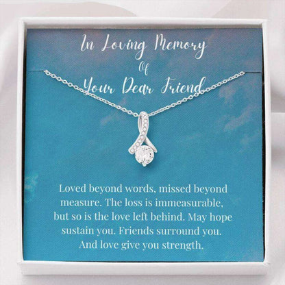 Loss Of Friend Necklace Grief Gift, Friend Remembrance Gift, Sympathy Gift, Memorial Necklace Rakva