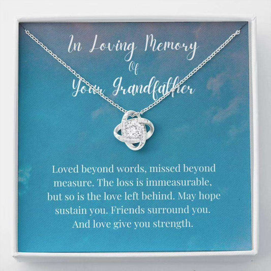 Loss Of Grandfather Necklace Gift, Grandfather Memorial Gift Condolence Gift, Grief Gift Rakva