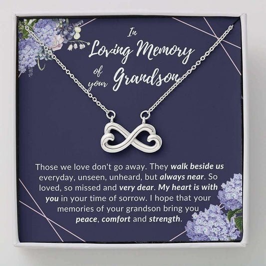 Loss Of Grandson Necklace, In Memory Of Your Grandson, Grief, Sympathy, Remembrance Rakva