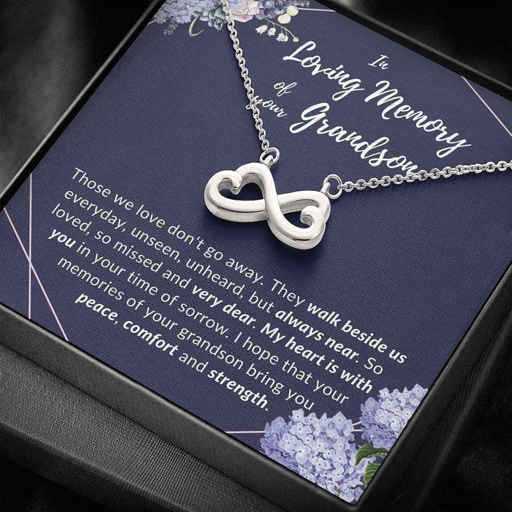 Loss Of Grandson Necklace, In Memory Of Your Grandson, Grief, Sympathy, Remembrance Rakva